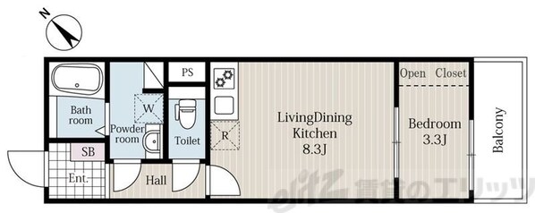 リブレメゾン淡路Iの物件間取画像